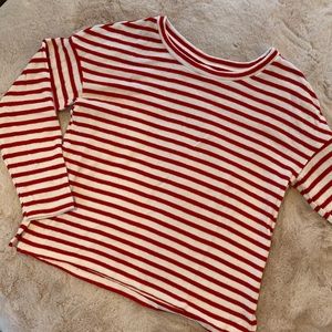 Red & White Stripe Sweater